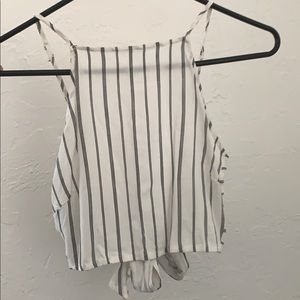 Open back crop top!